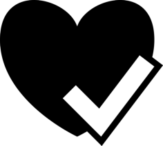 Checked Heart Sticker Svg Vector, Free Vectors File